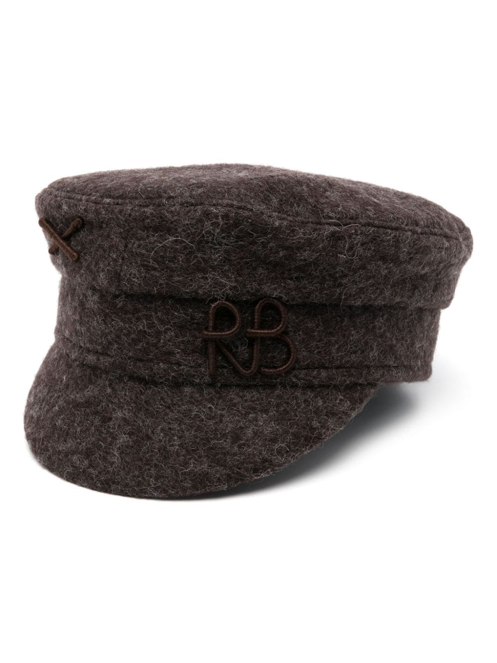 Ruslan Baginskiy logo-appliqué baker boy cap - Brown von Ruslan Baginskiy