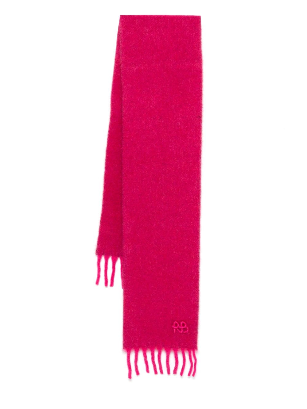 Ruslan Baginskiy logo-appliqué scarf - Pink von Ruslan Baginskiy