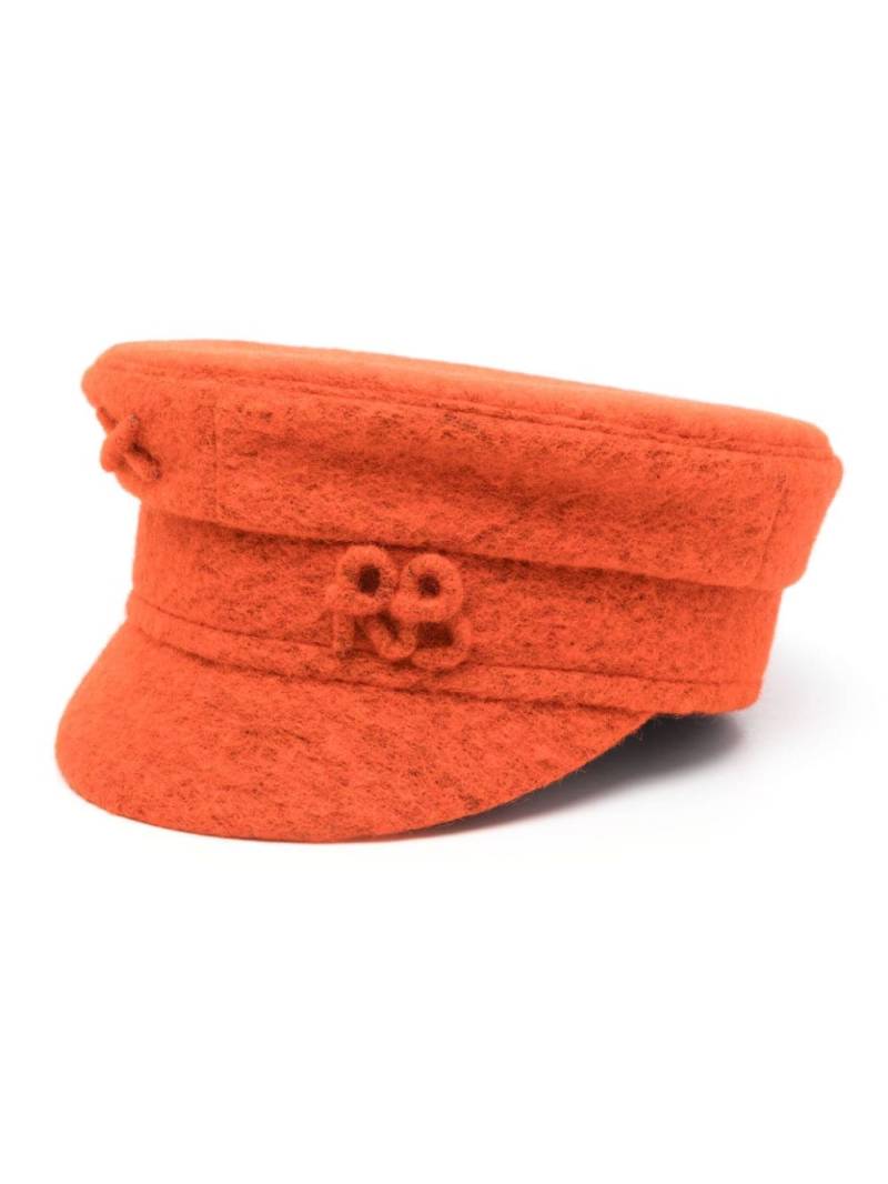 Ruslan Baginskiy logo-embroidered baker boy hat - Orange von Ruslan Baginskiy