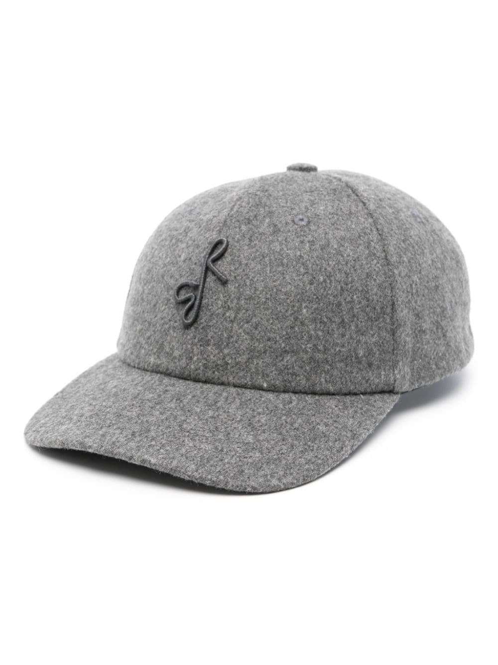 Ruslan Baginskiy logo-embroidered felted cap - Grey von Ruslan Baginskiy