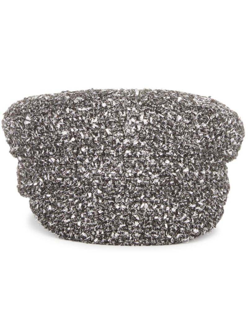 Ruslan Baginskiy tweed beret - Grey von Ruslan Baginskiy