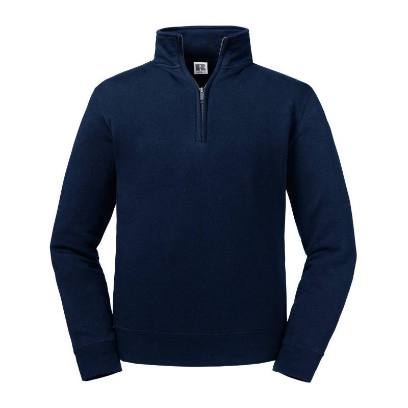 Authentic Sweatshirt Mit Kurzem Reißverschluss Herren Marine XS von Russell