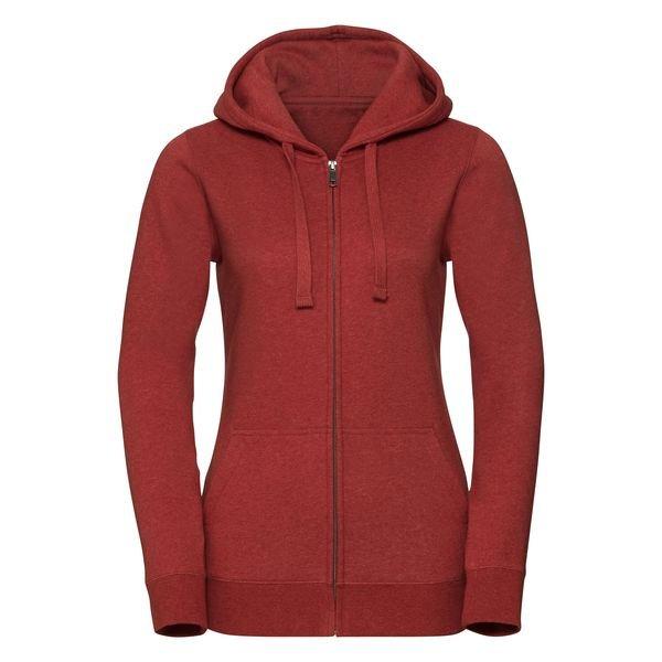 Authentic Sweatshirt Mit Reißverschluss Damen Rot Bunt 40 von Russell