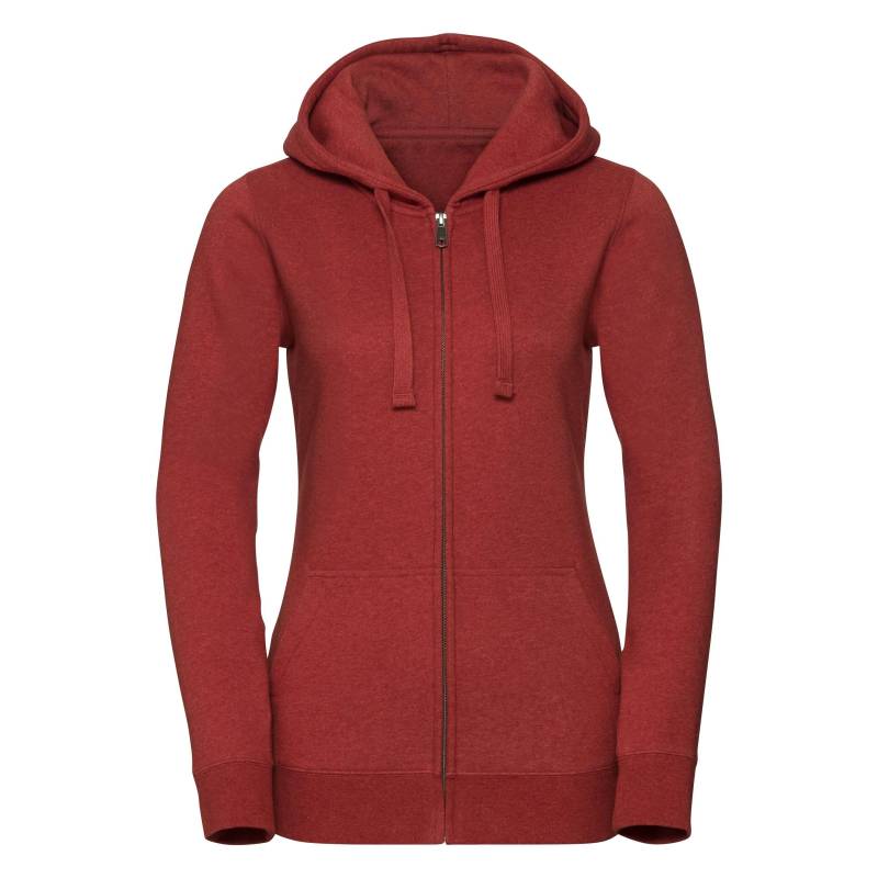 Authentic Sweatshirt Mit Reißverschluss Damen Rot Bunt 42 von Russell