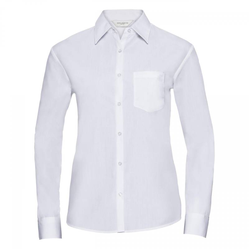 Collection Langarm Bluse Damen Weiss M von Russell