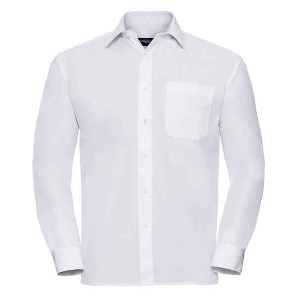 Collection Langarm Hemd Herren Weiss 16 von Russell