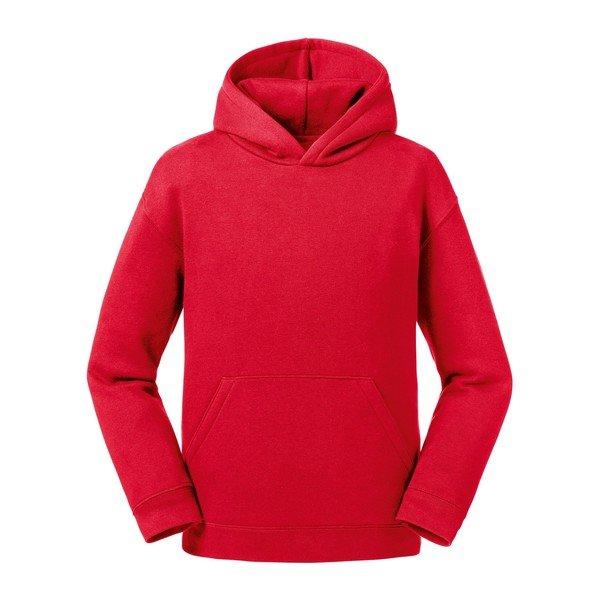 Russell - Authentic Sweatshirt mit Kapuze, 116, Rot Bunt von Russell