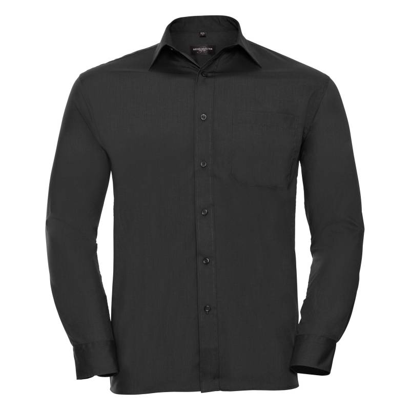 Collection Langarm Hemd Herren Schwarz 17 von Russell