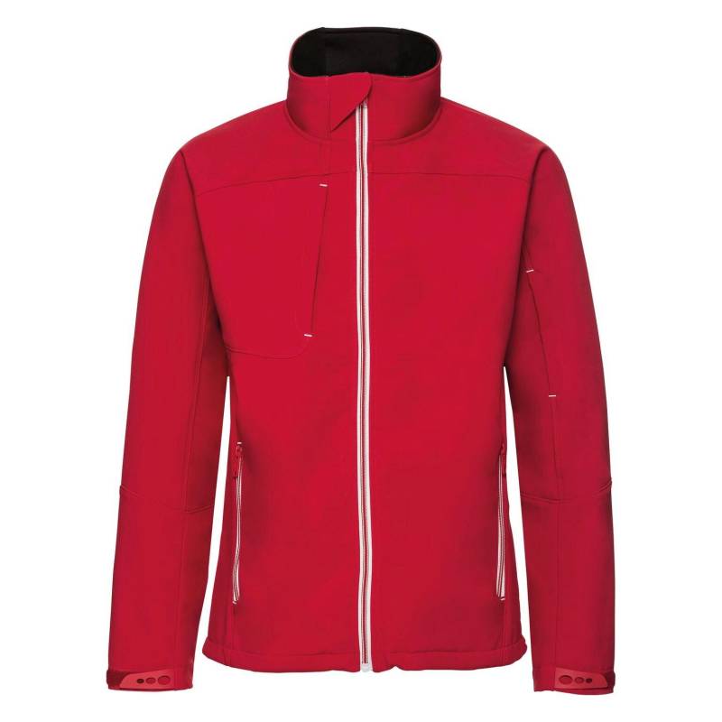 Bionic Softshell Jacke Herren Rot Bunt 3XL von Russell