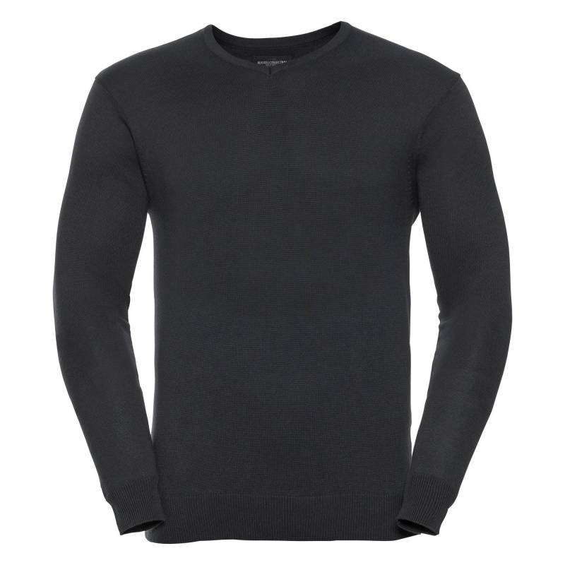 Russell - Sammlung VNeck gestrickte Pullover, für Herren, Schwarz, Größe 3XL von Russell