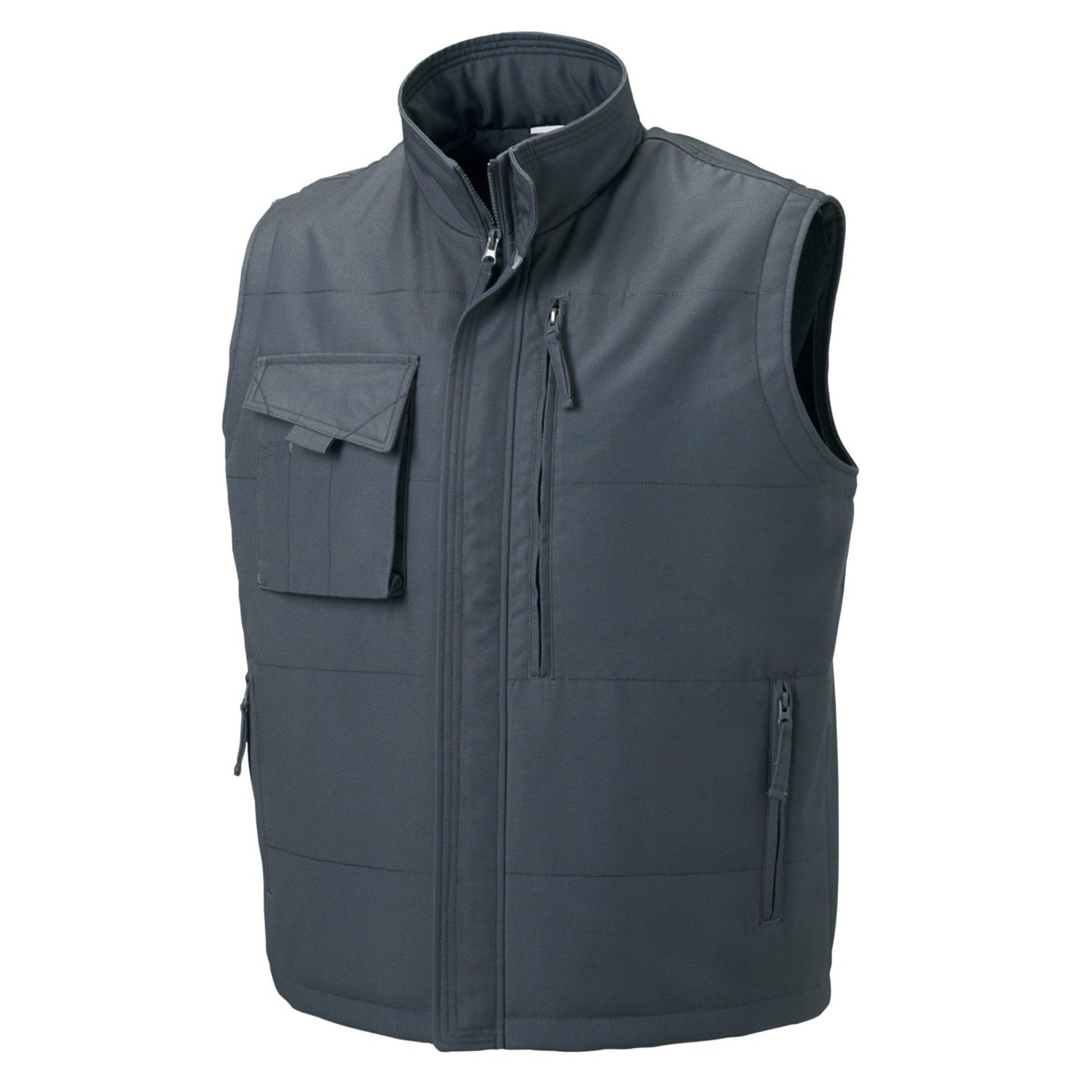 Weste Windweste Herren Grau 3XL von Russell