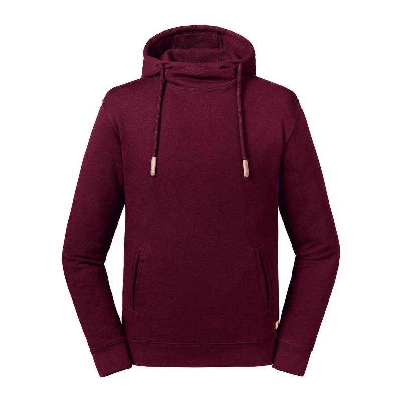 Kapuzenpullover Aus Biologischem Anbau Damen Weinrot 3XL von Russell