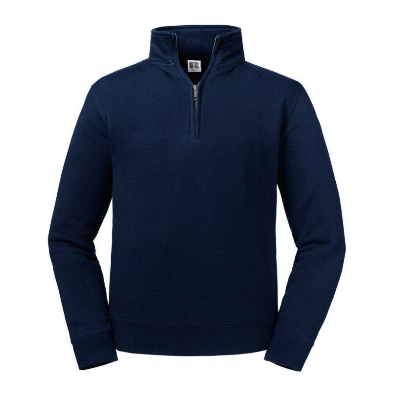 Russell - Authentische Zip Neck Sweatshirt, für Herren, Marine, Größe 3XL von Russell