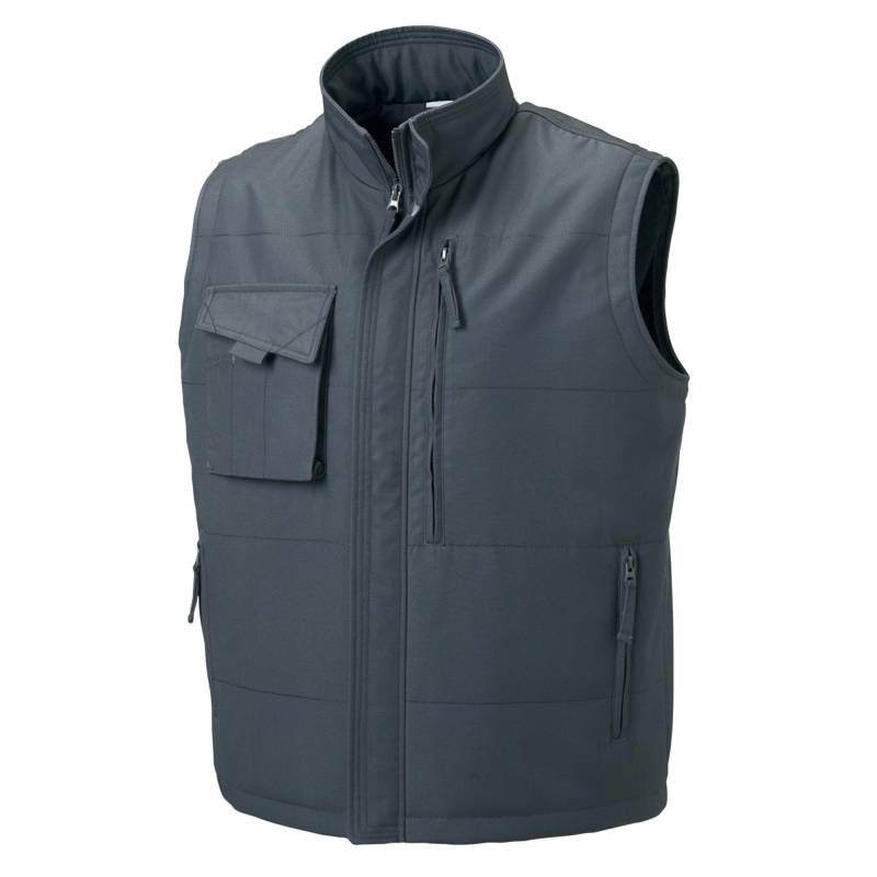 Weste Windweste Herren Grau 4XL von Russell