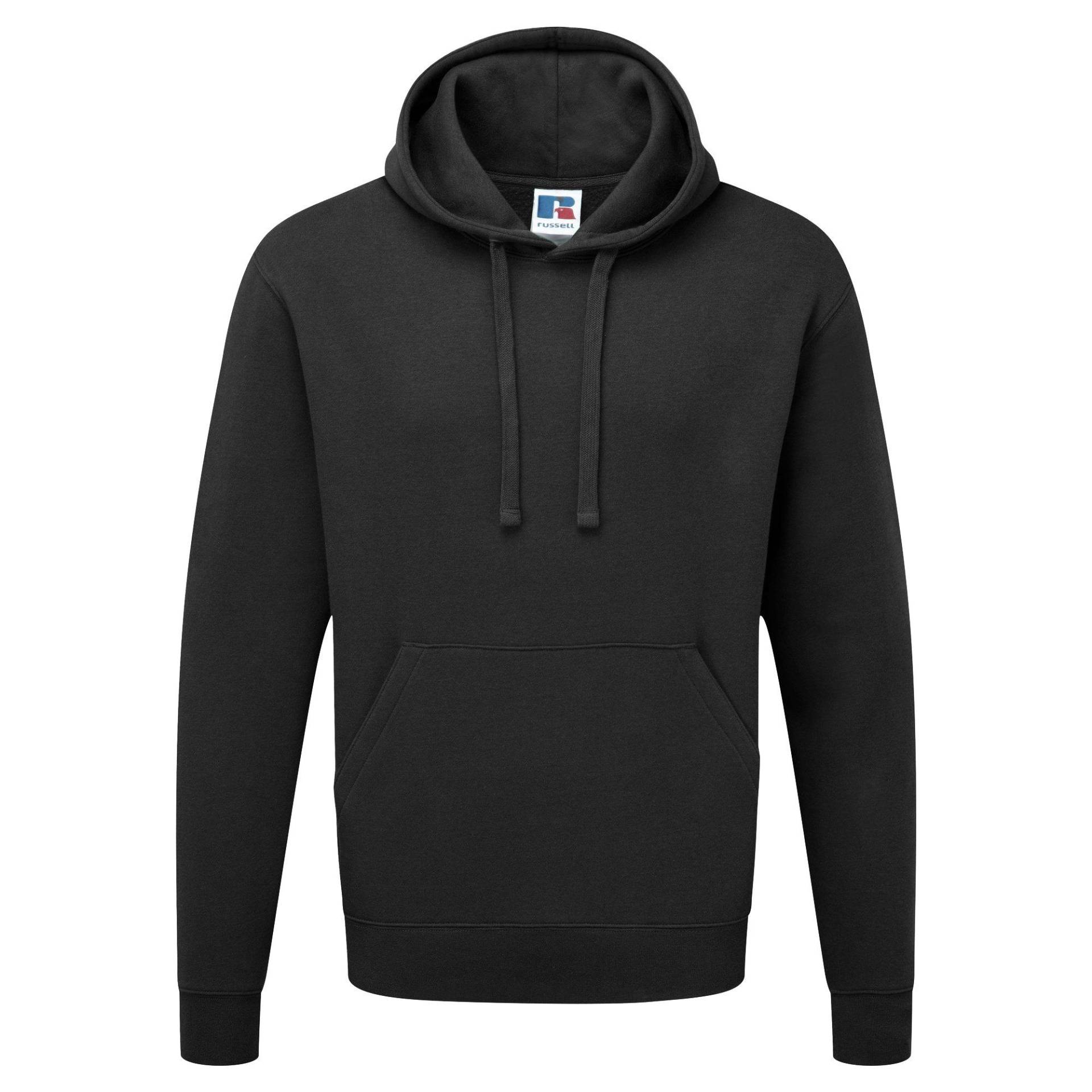 Russell - Authentisches T-Shirt Hoodie, für Herren, Schwarz, Größe 4XL von Russell