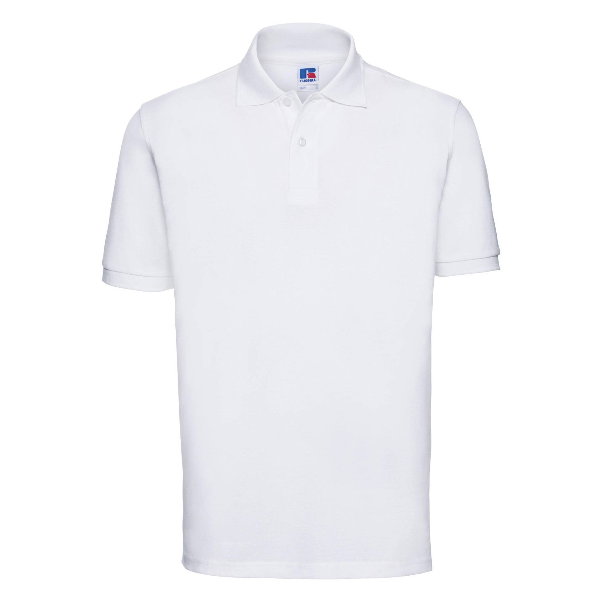 Poloshirt, Kurzarm Herren Weiss 4XL von Russell