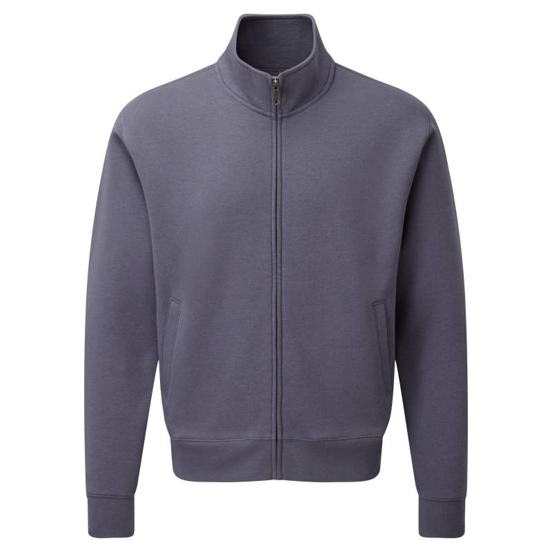 Russell - Authenitc Sweatshirt Jacke, für Herren, Grau, Größe L von Russell