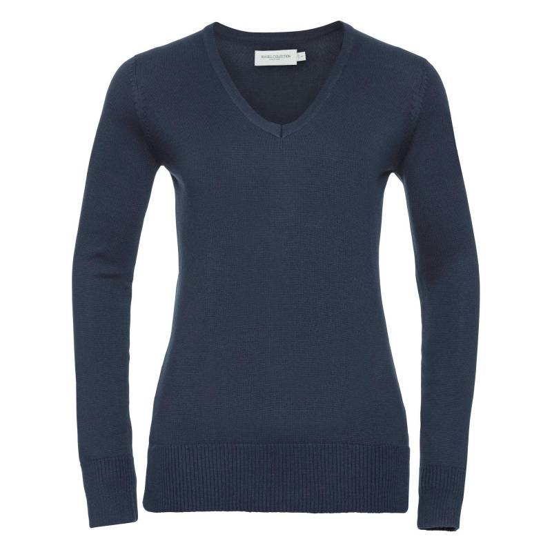 Russell - Sammlung VNeck gestrickte Pullover, für Damen, Marine, Größe L von Russell