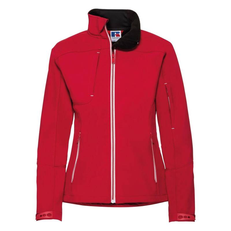 Softshelljacke Bionic Damen Rot Bunt L von Russell