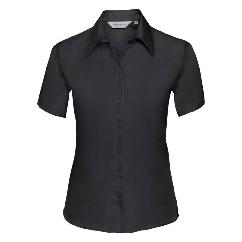 Collection Bluse, Kurzarm, Bügelfrei Damen Schwarz L von Russell