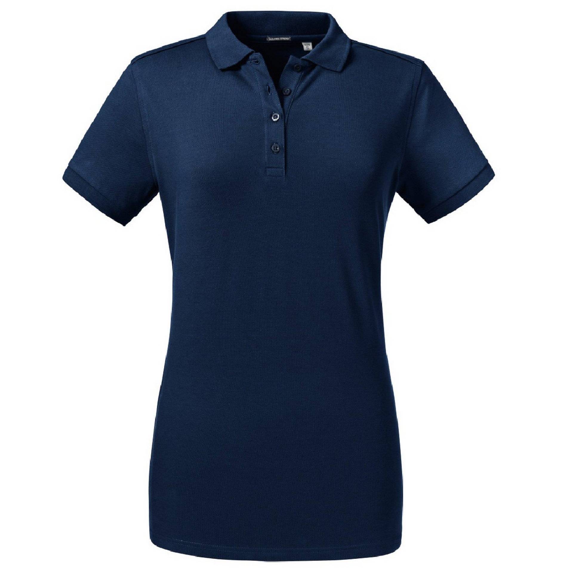 Poloshirt, Stretch Damen Marine L von Russell