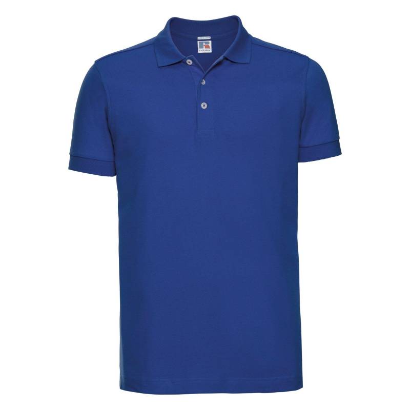 Stretch Poloshirt, Kurzarm Herren Königsblau L von Russell