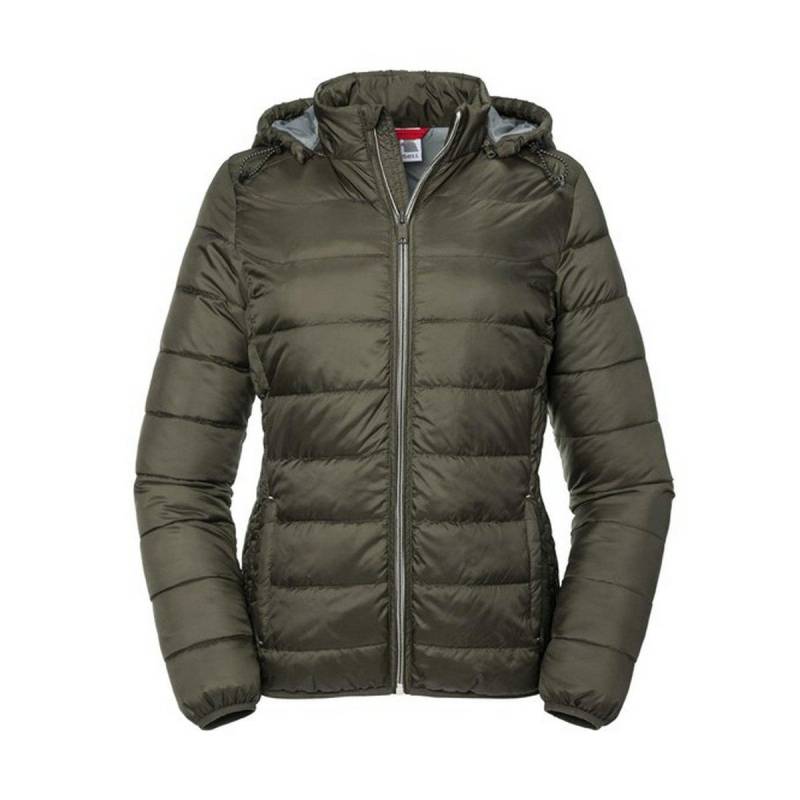 Nano Jacke Mit Kapuze Damen Olivegrün M von Russell