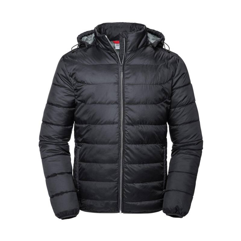 Russell - Nano Jacke mit Kapuze, für Herren, Schwarz, Größe M von Russell