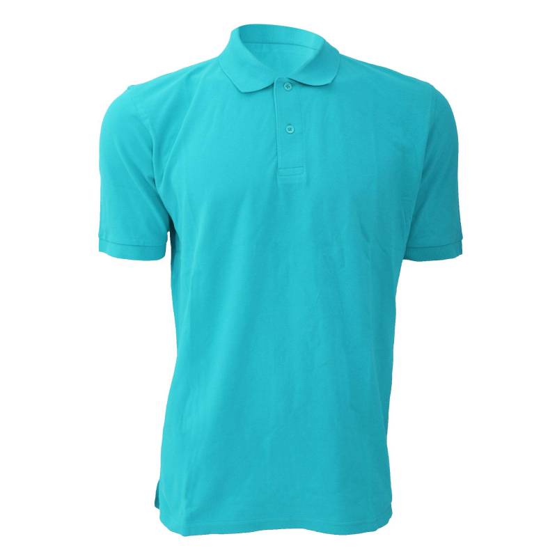 Russell - 100% Baumwolle Kurzarm-Polo-Hemd, für Herren, Grün, Größe M von Russell