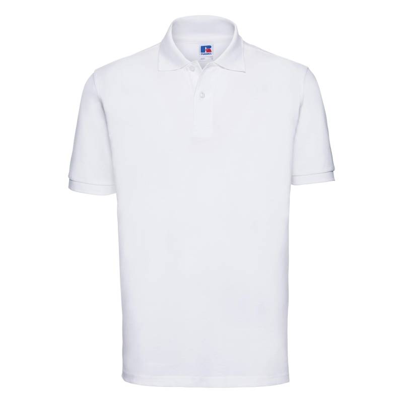 Russell - PoloShirt, Kurzarm, für Herren, Weiss, Größe M von Russell