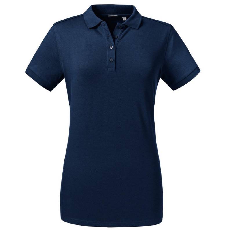 Russell - Poloshirt, Stretch, für Damen, Marine, Größe M von Russell