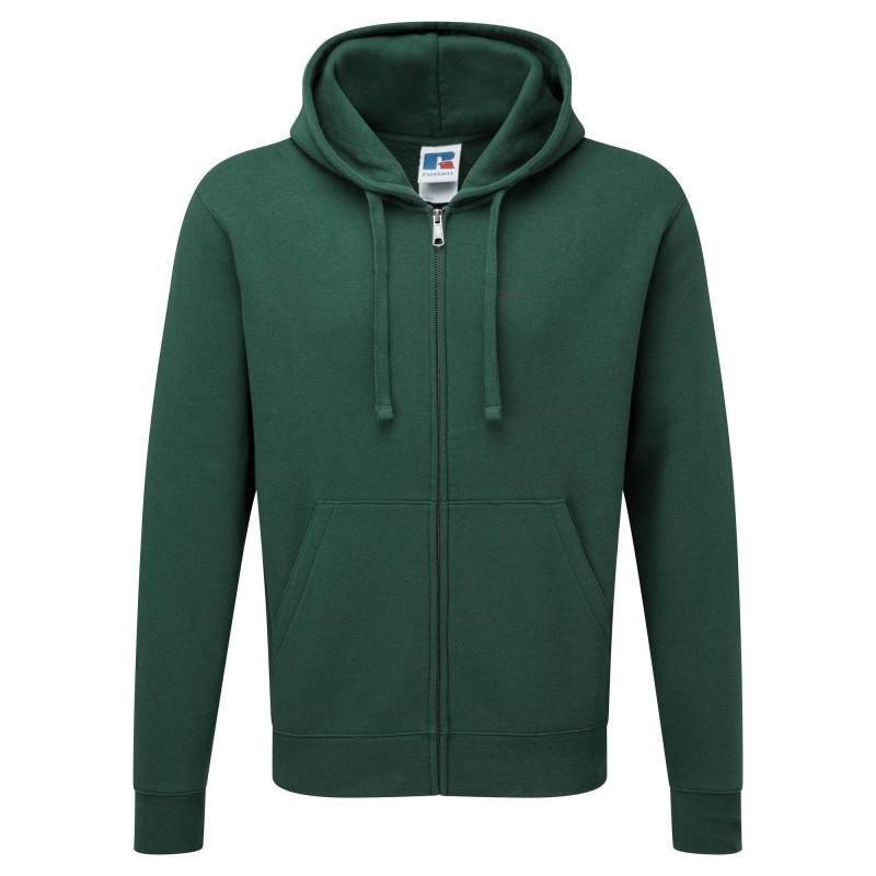 Russell - Authentic Full Zip Kapuzenpullover, für Herren, Grün, Größe S von Russell