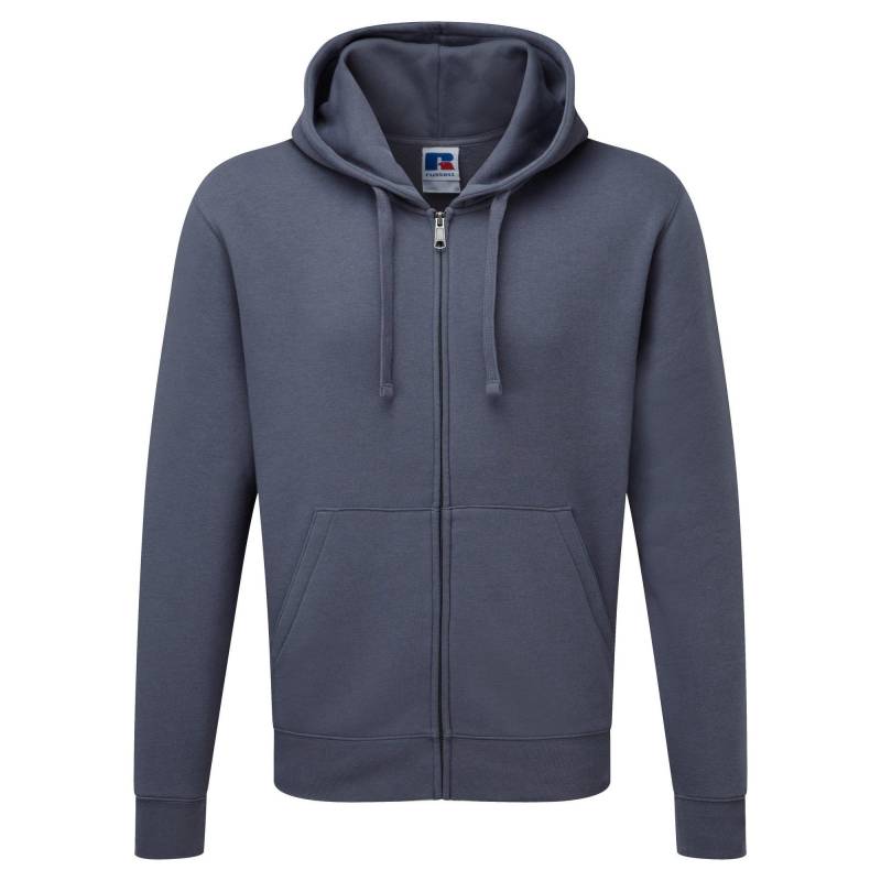 Russell - Authentic Full Zip Kapuzen SweatshirtHoodie, für Herren, Grau, Größe S von Russell