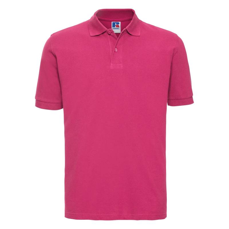 Poloshirt, Kurzarm Herren Fuchsia S von Russell