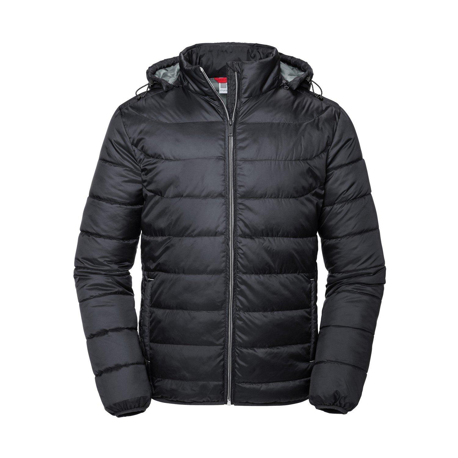 Russell - Nano Jacke mit Kapuze, für Herren, Schwarz, Größe S von Russell