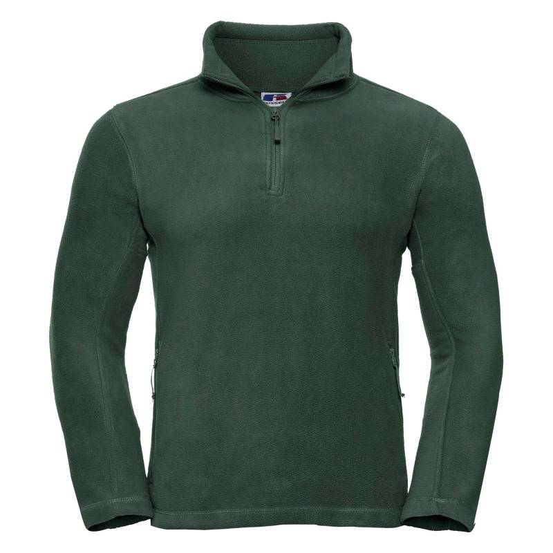 Russell - Outdoor Fleecepullover mit Reißverschluss am Kragen, für Herren, Grün, Größe S von Russell