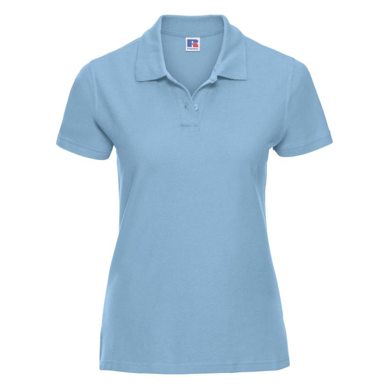 Polo Shirt Europe Ultimate Klassik Kurzarm Damen Himmelblau S von Russell