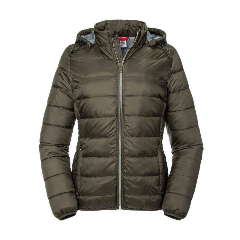 Nano Jacke Mit Kapuze Damen Olivegrün S von Russell