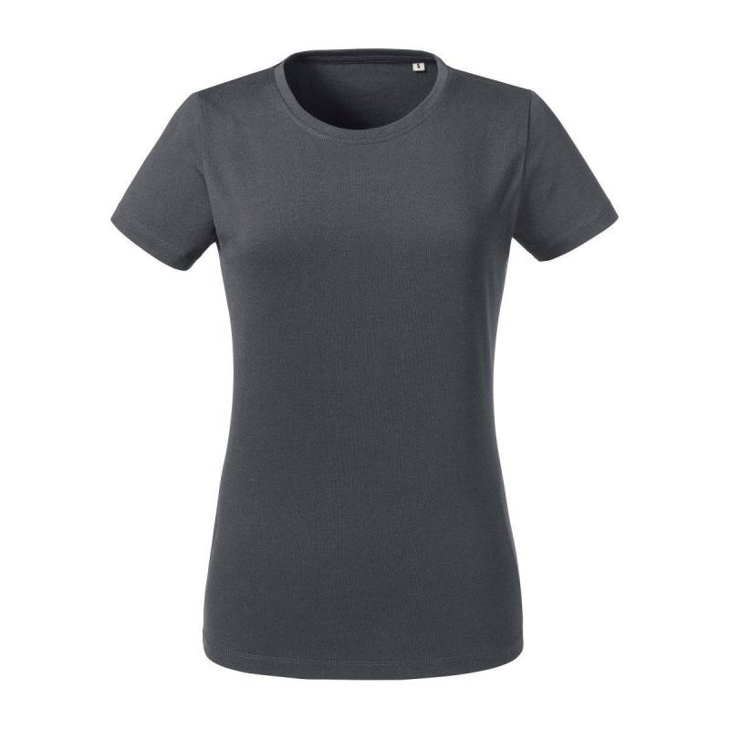 T-shirt Mit Kurzen Ärmeln Damen Grau S von Russell