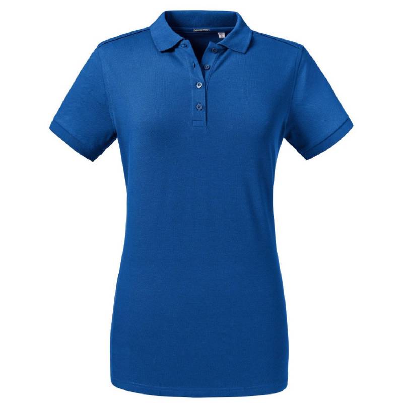 Russell - Poloshirt, Stretch, für Damen, Königsblau, Größe S von Russell