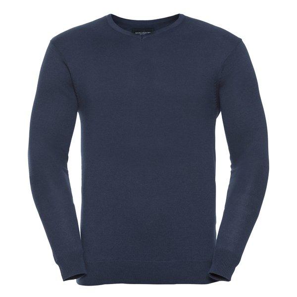 Sammlung Vneck Gestrickte Pullover Herren Marine XL von Russell