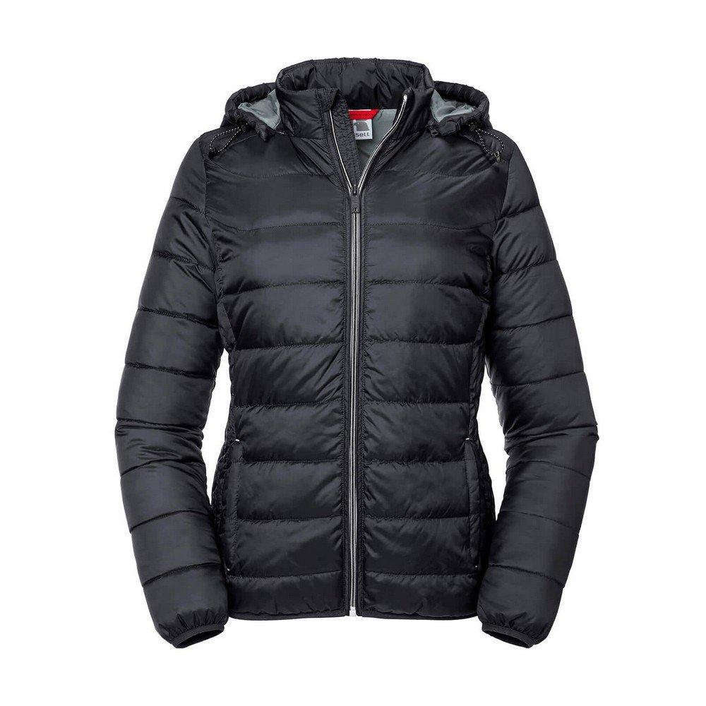 Nano Jacke Mit Kapuze Damen Schwarz XL von Russell