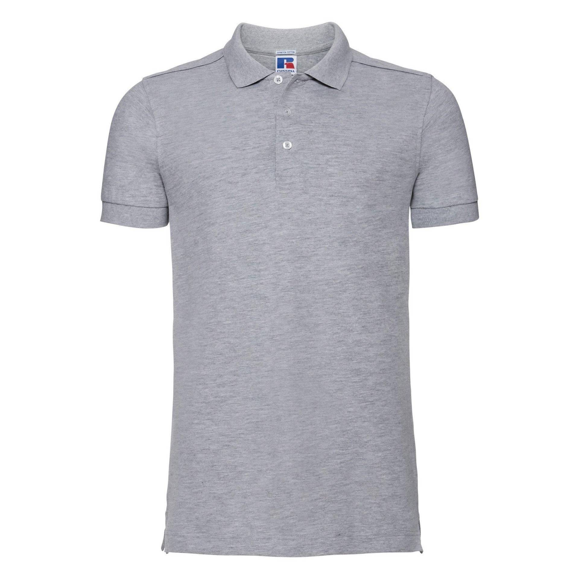 Stretch Poloshirt, Kurzarm Herren Taubengrau XL von Russell