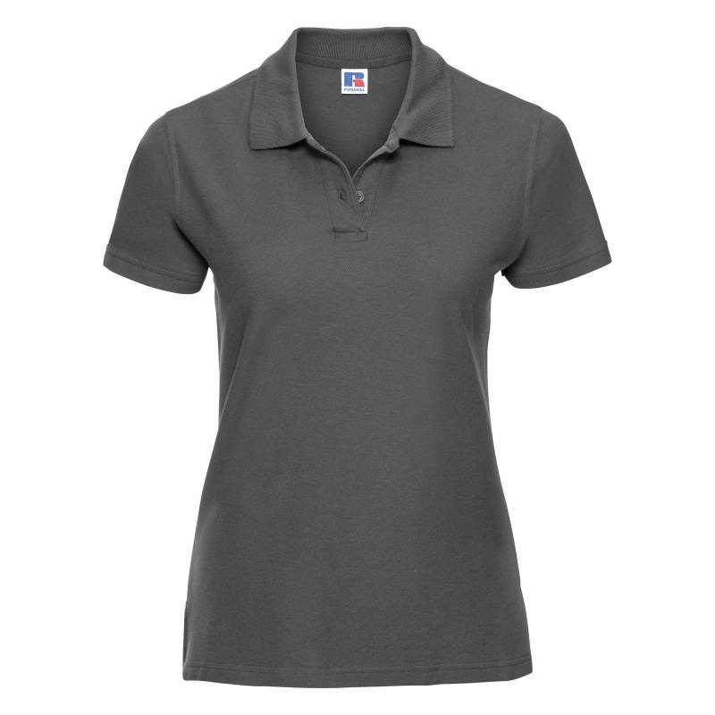 Polo Shirt Europe Ultimate Klassik Kurzarm Damen Titangrau XL von Russell