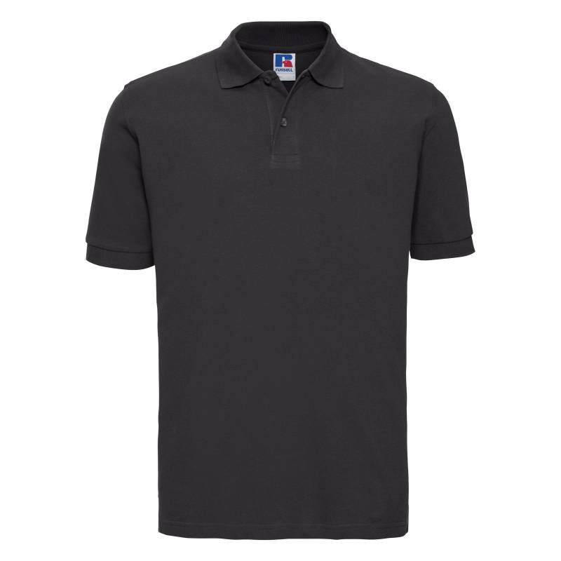 Poloshirt, Kurzarm Herren Schwarz XL von Russell