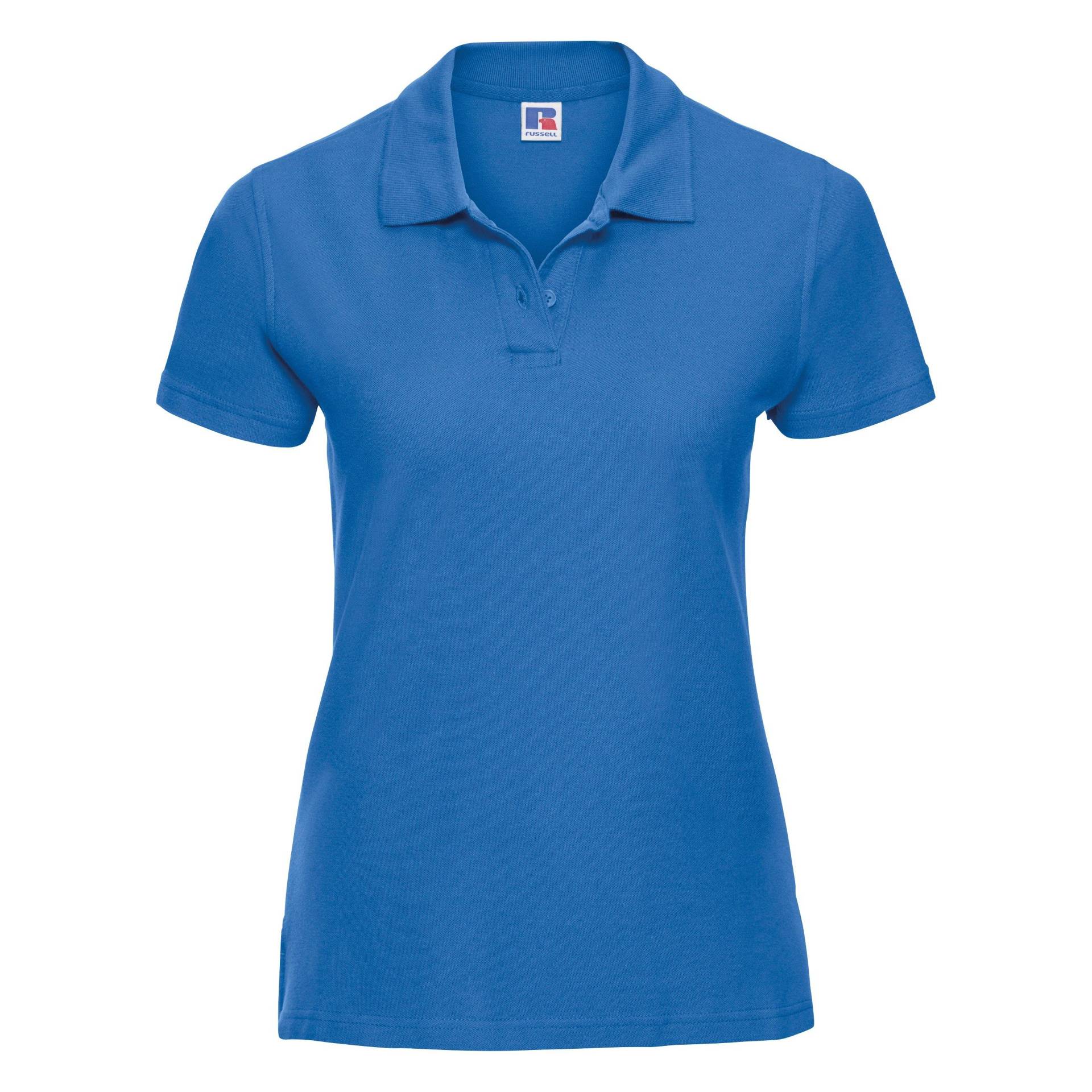Polo Shirt Europe Ultimate Klassik Kurzarm Damen Azurblau XL von Russell
