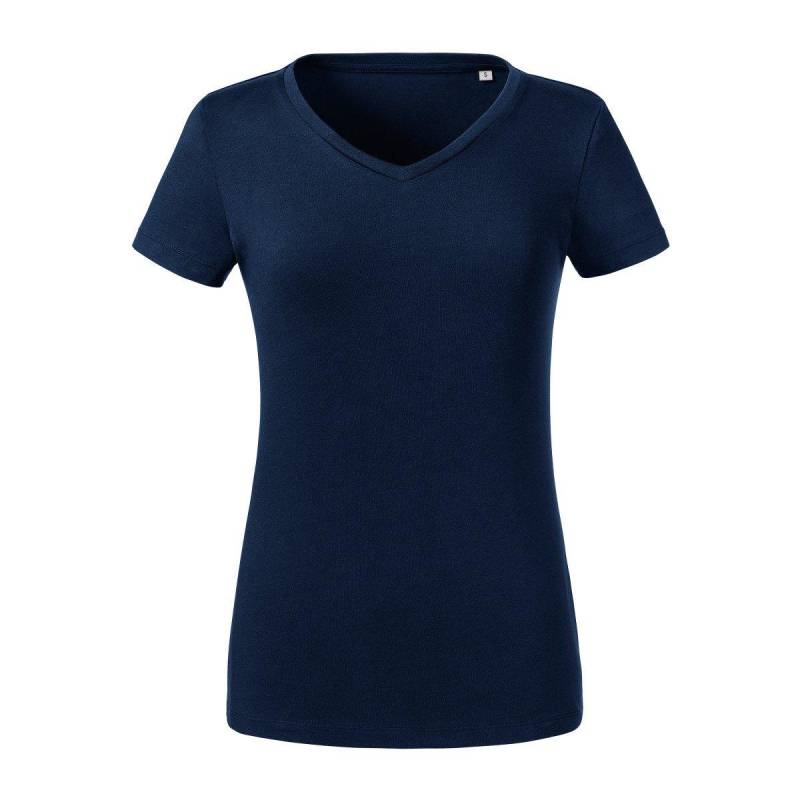 Tshirt Aus Biologischem Anbau Kurzärmlig Damen Marine XS von Russell