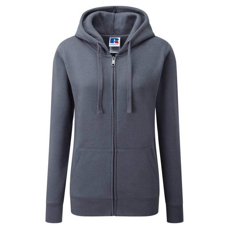 Premium Authentisches Kapuzenjacken Damen Grau XS von Russell