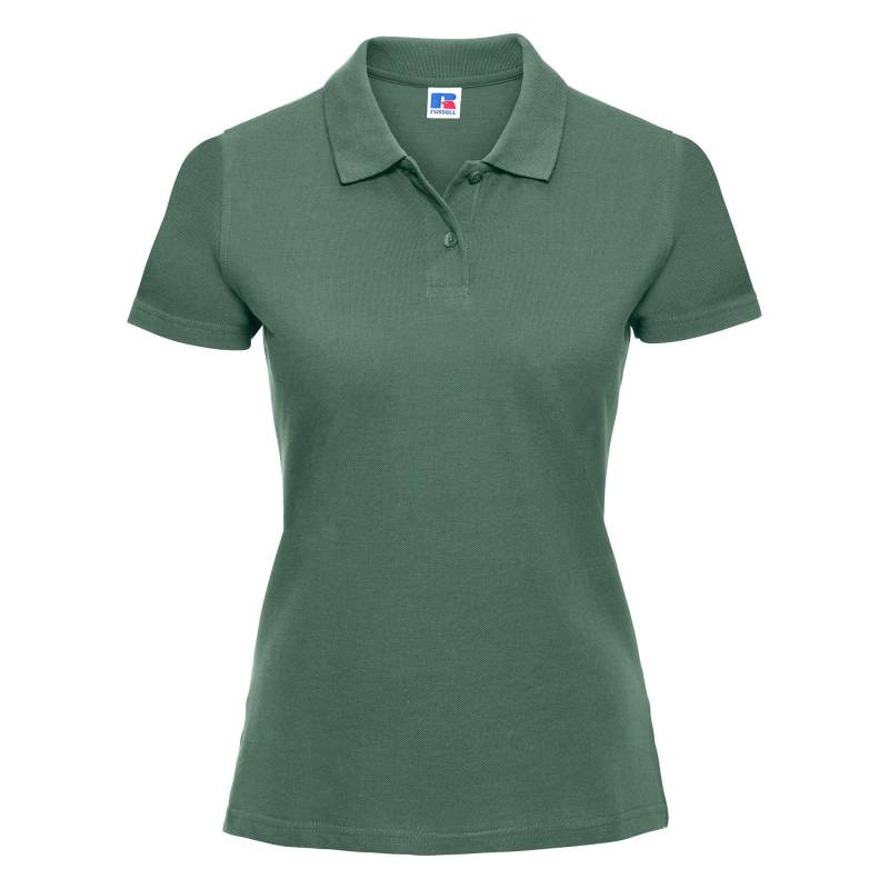 Polo Shirt Europe Klassik Kurzarm Damen Grün XS von Russell