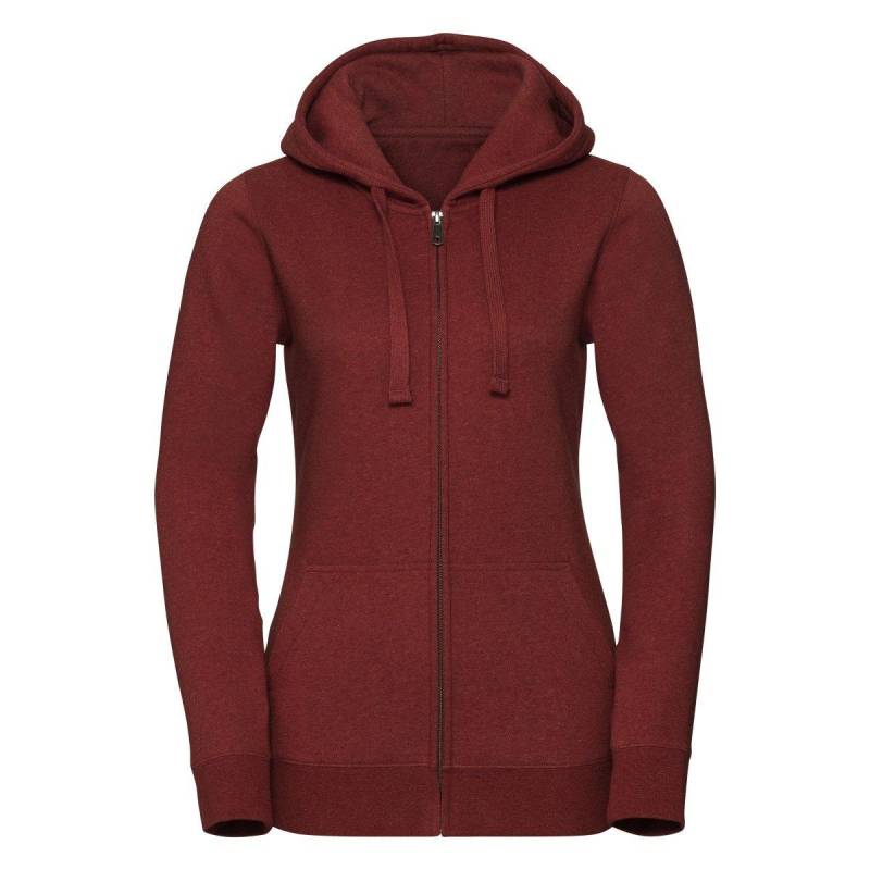 Authentic Zip Hoodie Damen Weinrot XS von Russell